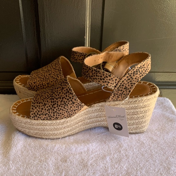 Universal Thread Shoes - Universal Thread Wedges - animal print - NWT - never worn - size 8 1/2